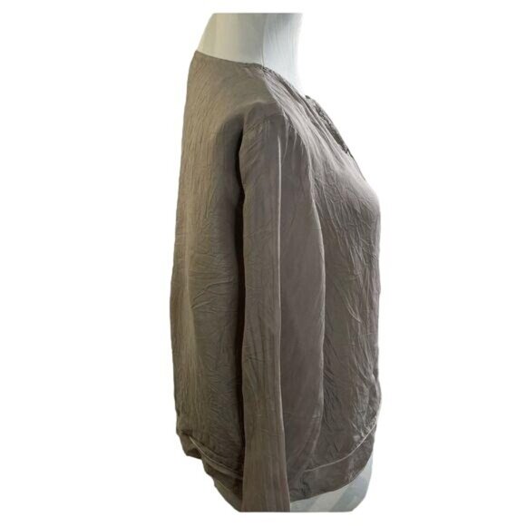 J. Jill Gray Long Sleeves Keyhole Bust Top Size XS - Picture 4 of 7